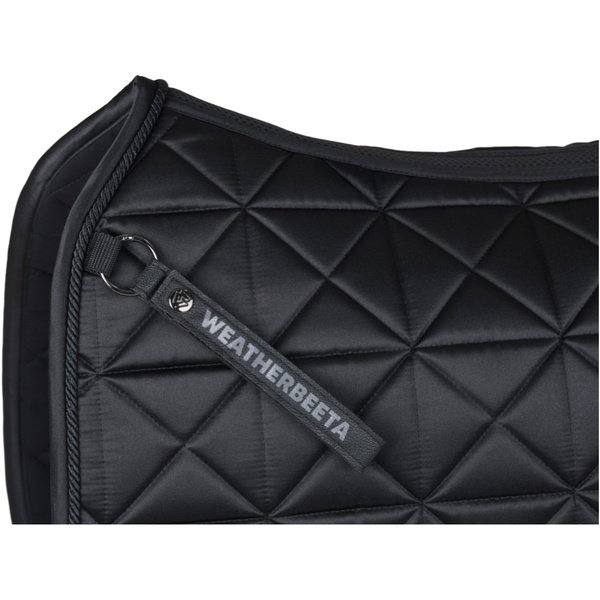 2026 WeatherBeeta Satin Luxe Air-Tec Dressage Saddle Pad 1030348 - Black